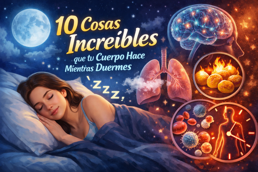 10 cosas increíbles que tu cuerpo hace mientras duermes